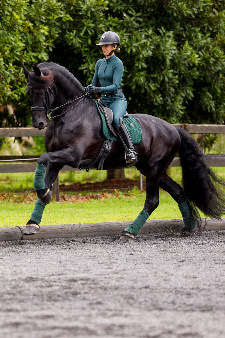 Long Sleeve Paradigm Design Base Layer: Dark Viridian