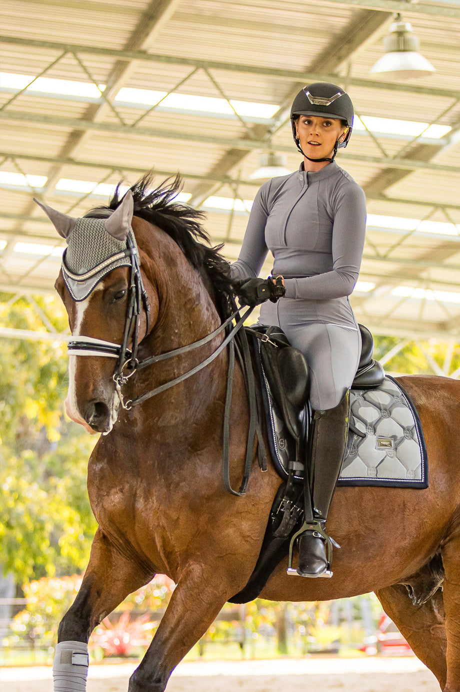 Long Sleeve Paradigm Design Base Layer: Silver Eclipse