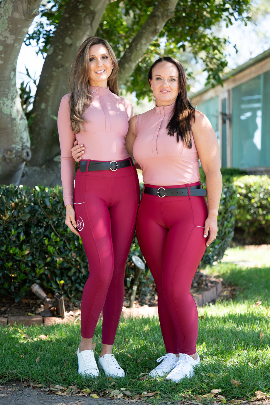 Sculpt Performance Hybrid Breeches: Ruby Red