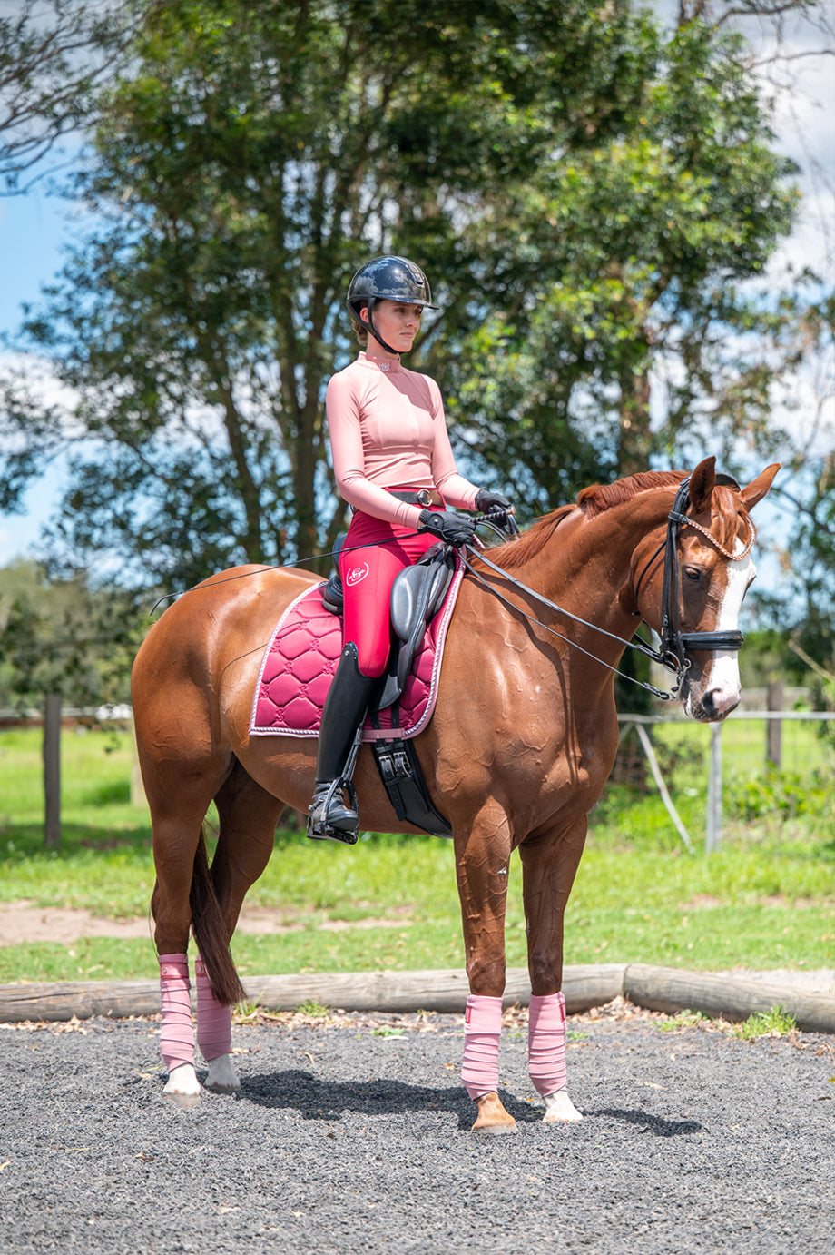 Sculpt Performance Hybrid Breeches: Ruby Red