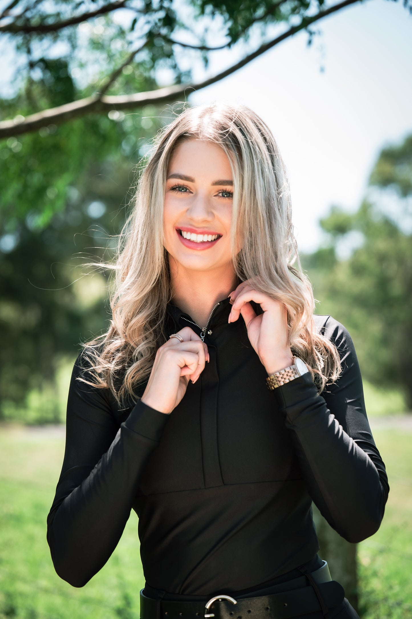 Long Sleeve Paradigm Design Base Layer: Black Obsidian
