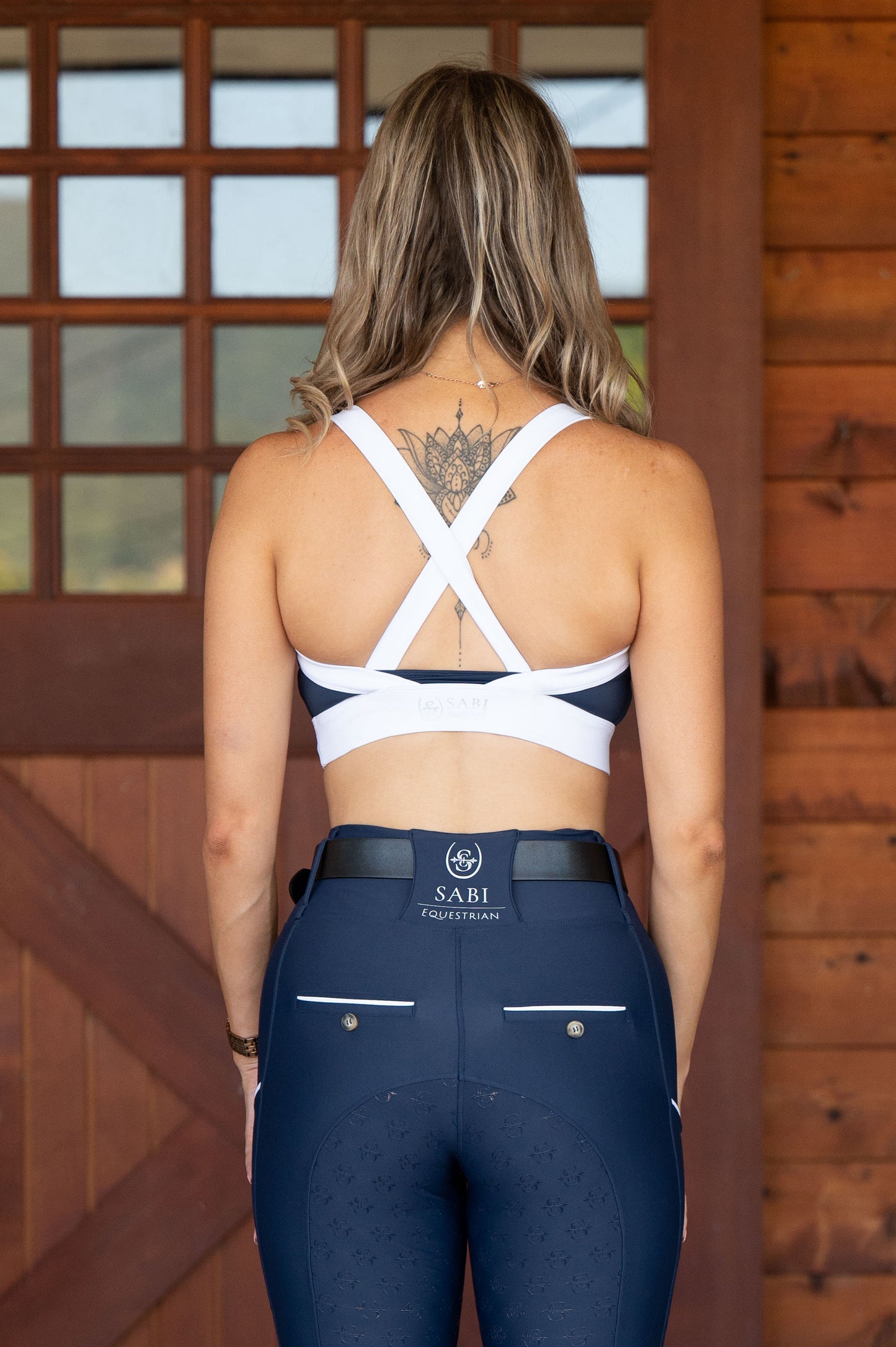 Slimline Technical Sports Bra: Azurite