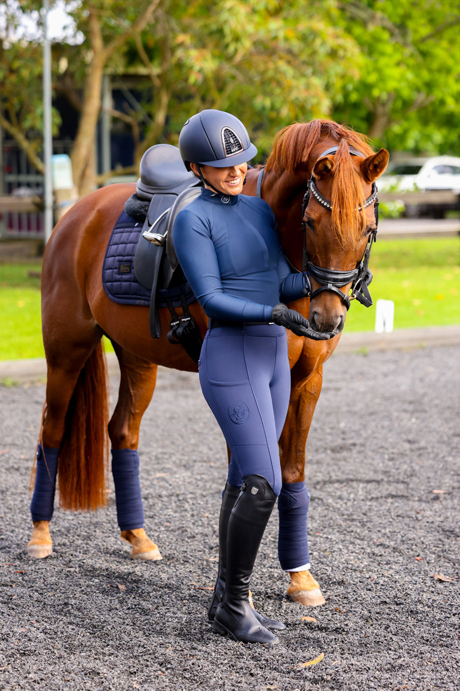 Limited Edition Thermal Tech Hybrid Breeches: Navy Solstice