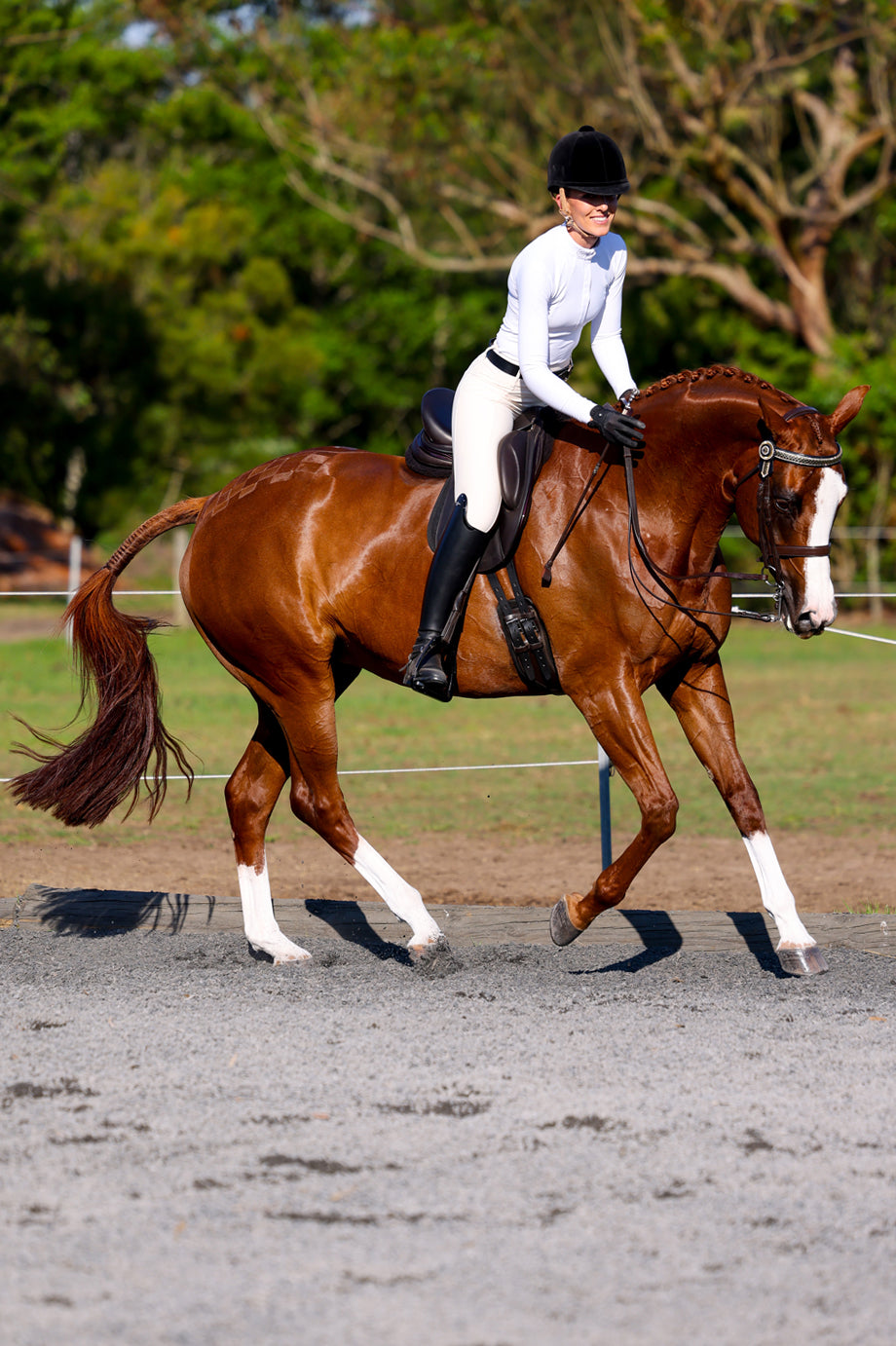 Sculpt Performance Hybrid Breeches: Mascarpone Creme