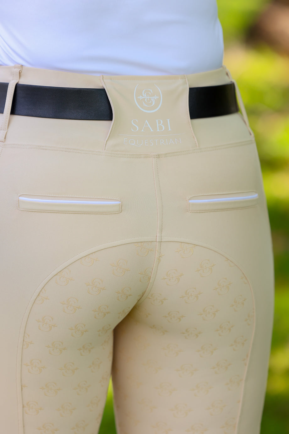 Sculpt Performance Hybrid Breeches: Buttercream