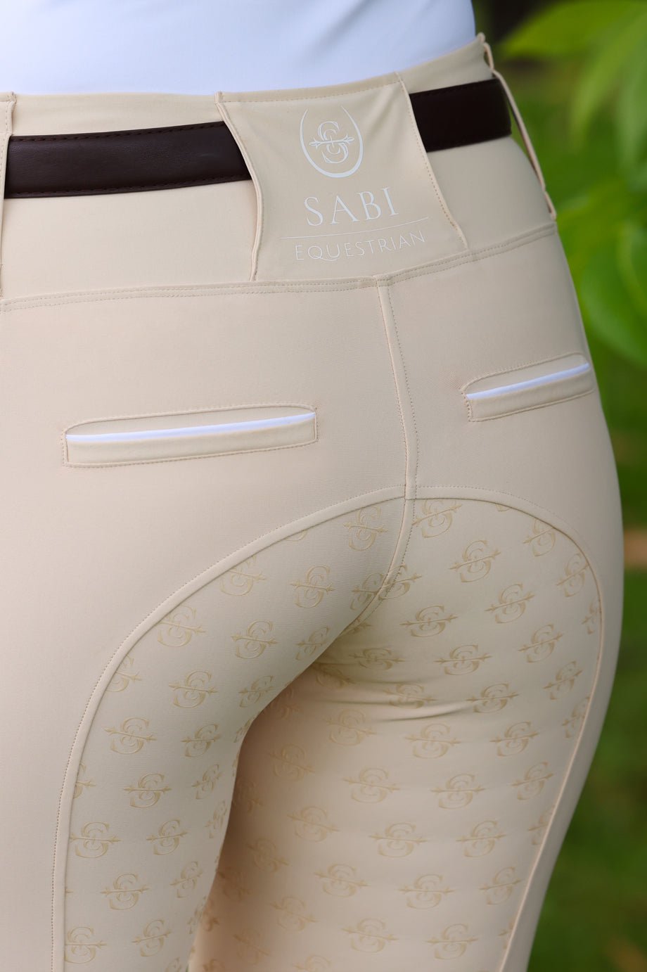 Sculpt Performance Hybrid Breeches: Mascarpone Creme