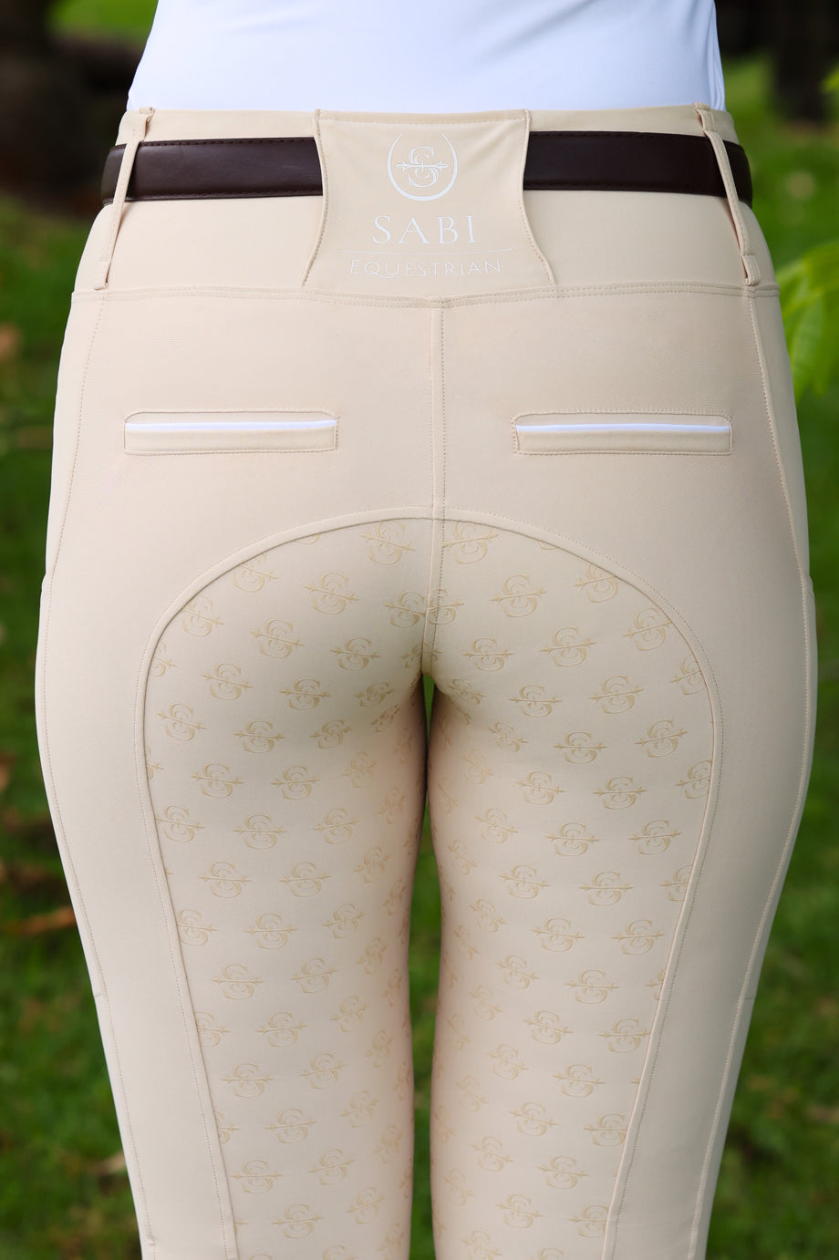 Sculpt Performance Hybrid Breeches: Mascarpone Creme