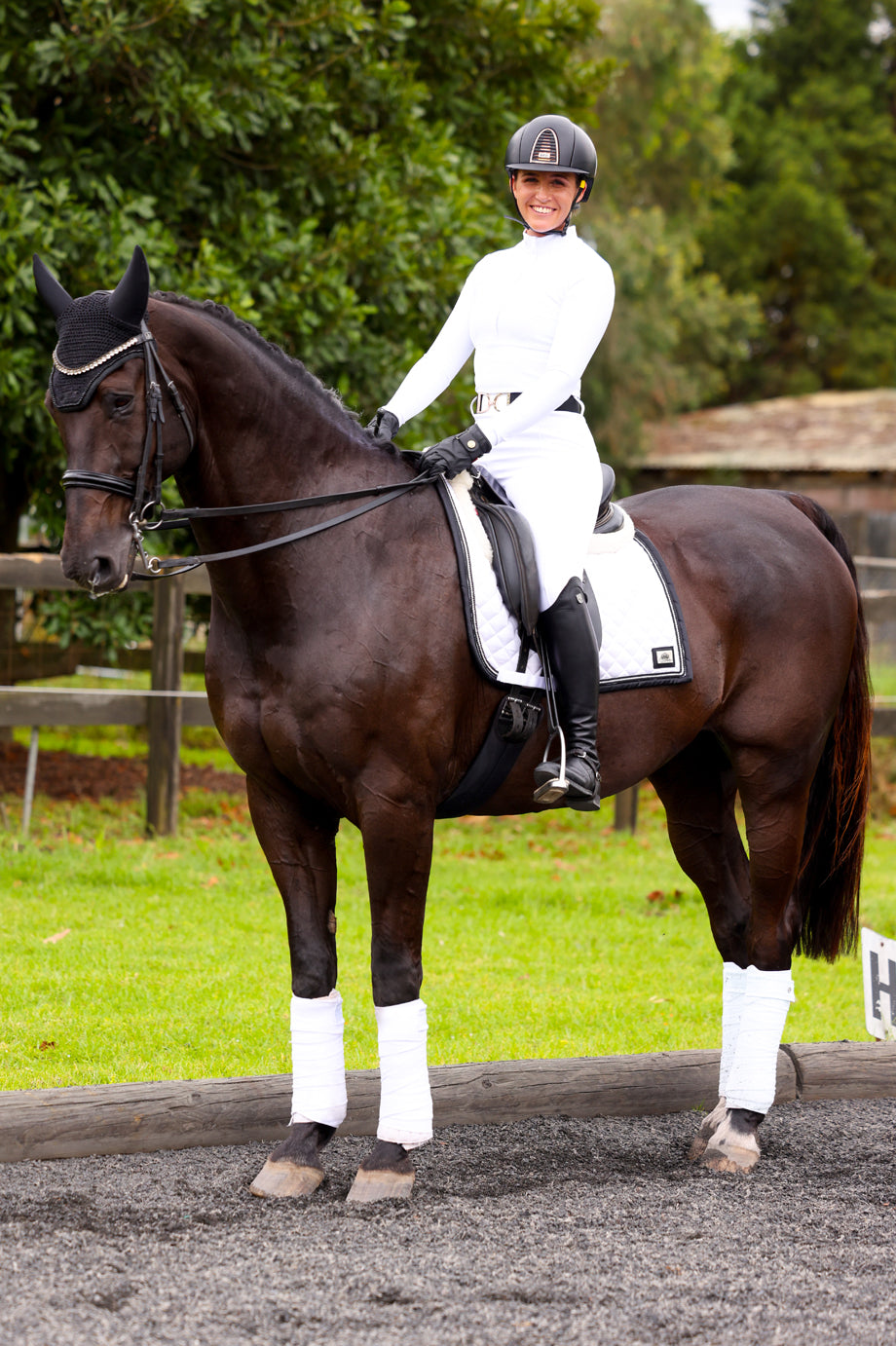 Limited Edition Thermal Tech Hybrid Breeches: Alpine White