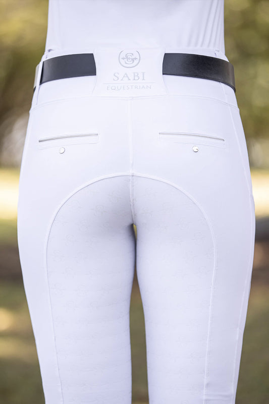 Sculpt Performance Hybrid Breeches: Winter White