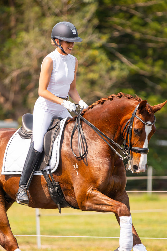 Sleeveless Paradigm Design Base Layer: Winter White