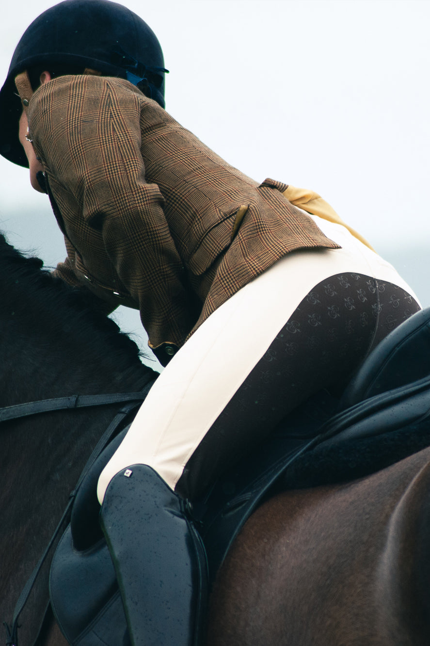 Sculpt Performance Hybrid Breeches: Buttercream