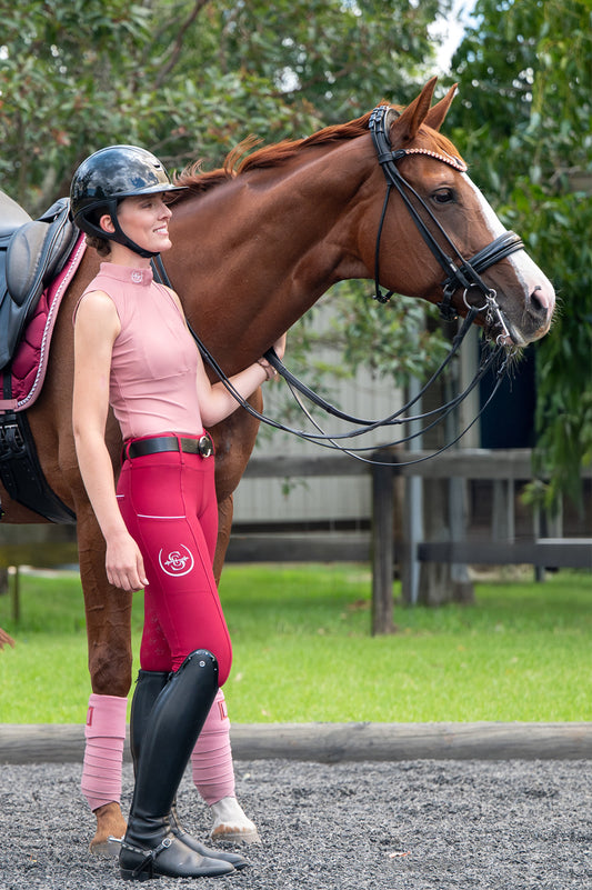 Limited Edition Sleeveless Paradigm Design Base Layer: Blush Rose