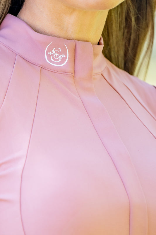Limited Edition Long Sleeve Paradigm Design Base Layer: Blush Rose